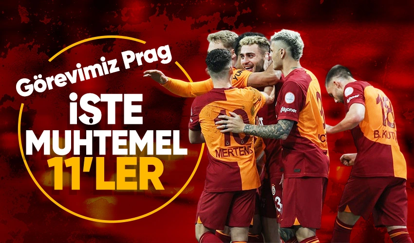 UEFA Avrupa Ligi nde Galatasaray Sparta Prag mücadelesinin muhtemel 11