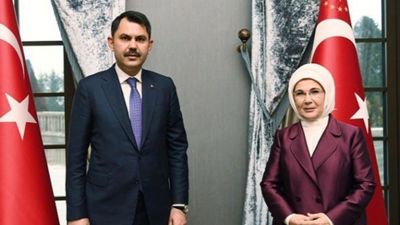 Bakan Kurum, Emine Erdoğan'ı ziyaret edip 'Sıfır Atık' projesiyle ilgili bilgi verdi