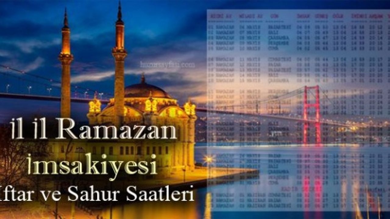 Ankara, İzmir, İstanbul 2021 imsakiye: İlk sahur imsak vakti ne zaman, ilk oruç için iftar saat kaçta?
