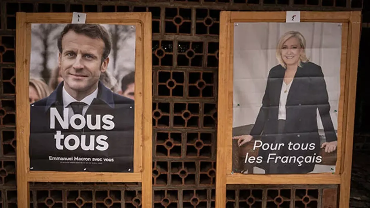 Fransa'da tarihi seçim! İlk sonuçlar geldi: Macron ve Marine Le Pen...