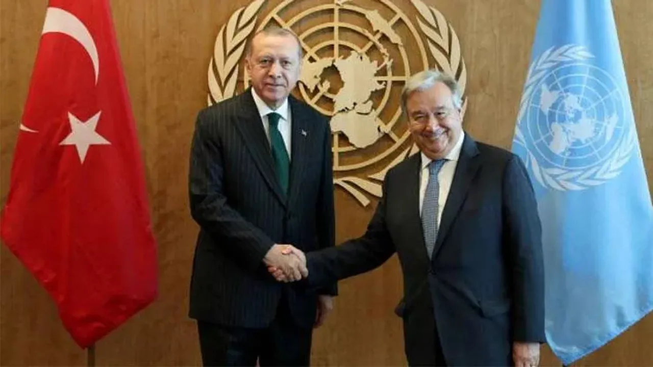 Başkan Erdoğan , BM Genel Sekreteri  ile görüştü