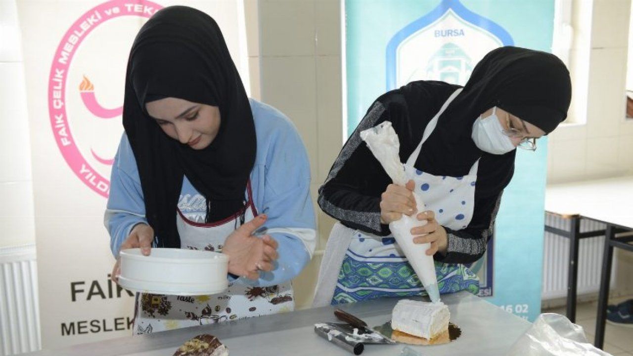 Bursa Yıldırım'da yeni nesil pastacılık eğitimi 