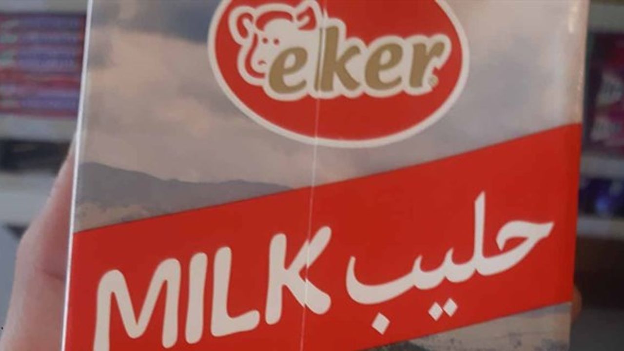 Eker'in marketlerde Arapça yazılı süt satışına başlamasına tepki