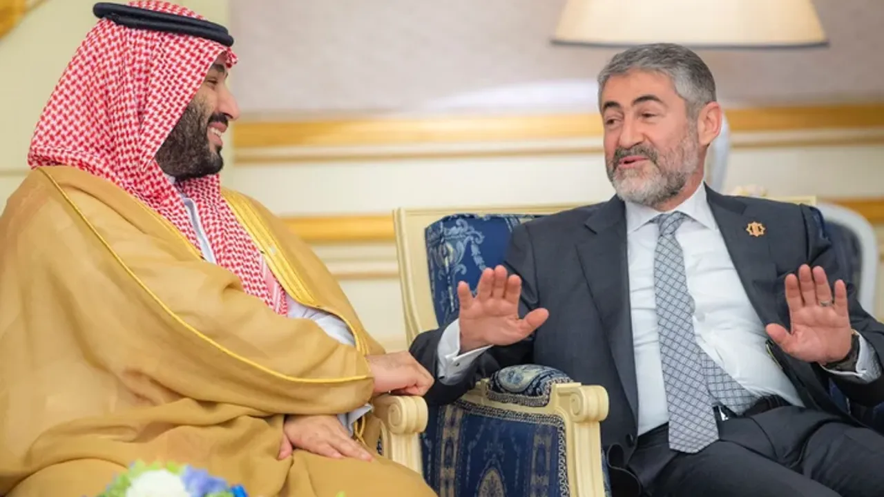 Bakan Nureddin Nebati Suudi Arabistan Prensi Selman ile buluştu 'yeni dönem' fotoğrafı