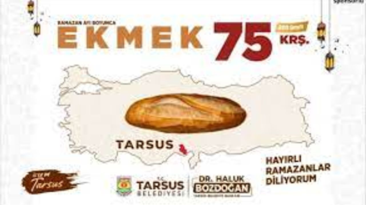 Tarsus zamlara meydan okuyor: Ekmek 75 kuruş