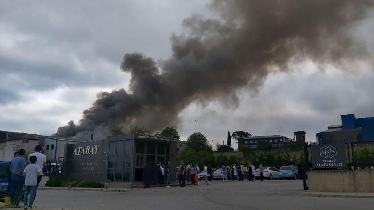 Kocaeli'de ilaç fabrikasında yangın çıktı