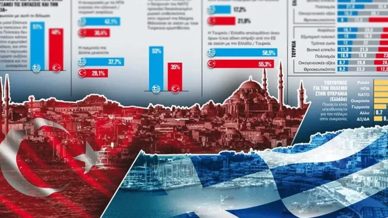 Yunanistan'da çarpıcı anket Yunanistan'da yüzde 53 Türkiye'de yüzde 35