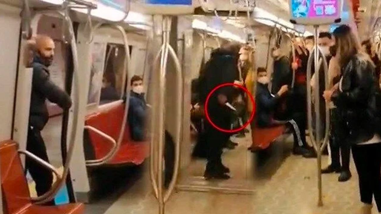Metroda 2 kadına bıçak çekmişti! Tahliye oldu