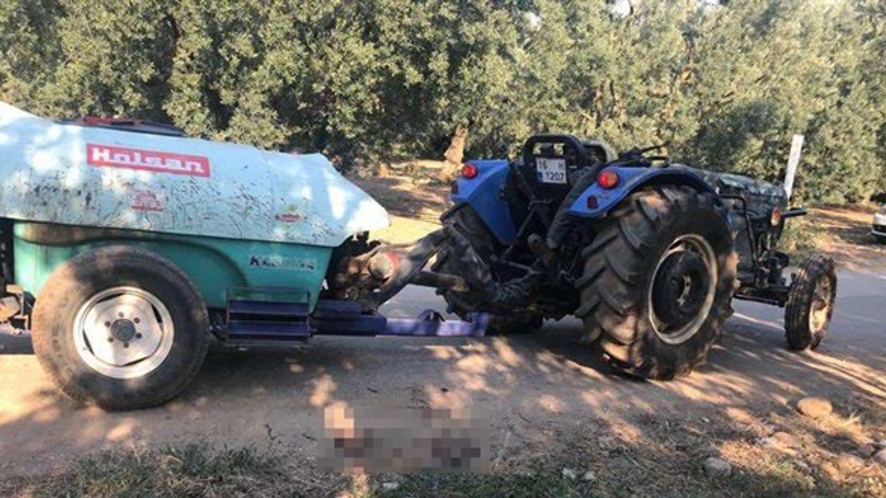 Bursa'da dedesinin kullandığı traktörün altında kalan çocuk öldü