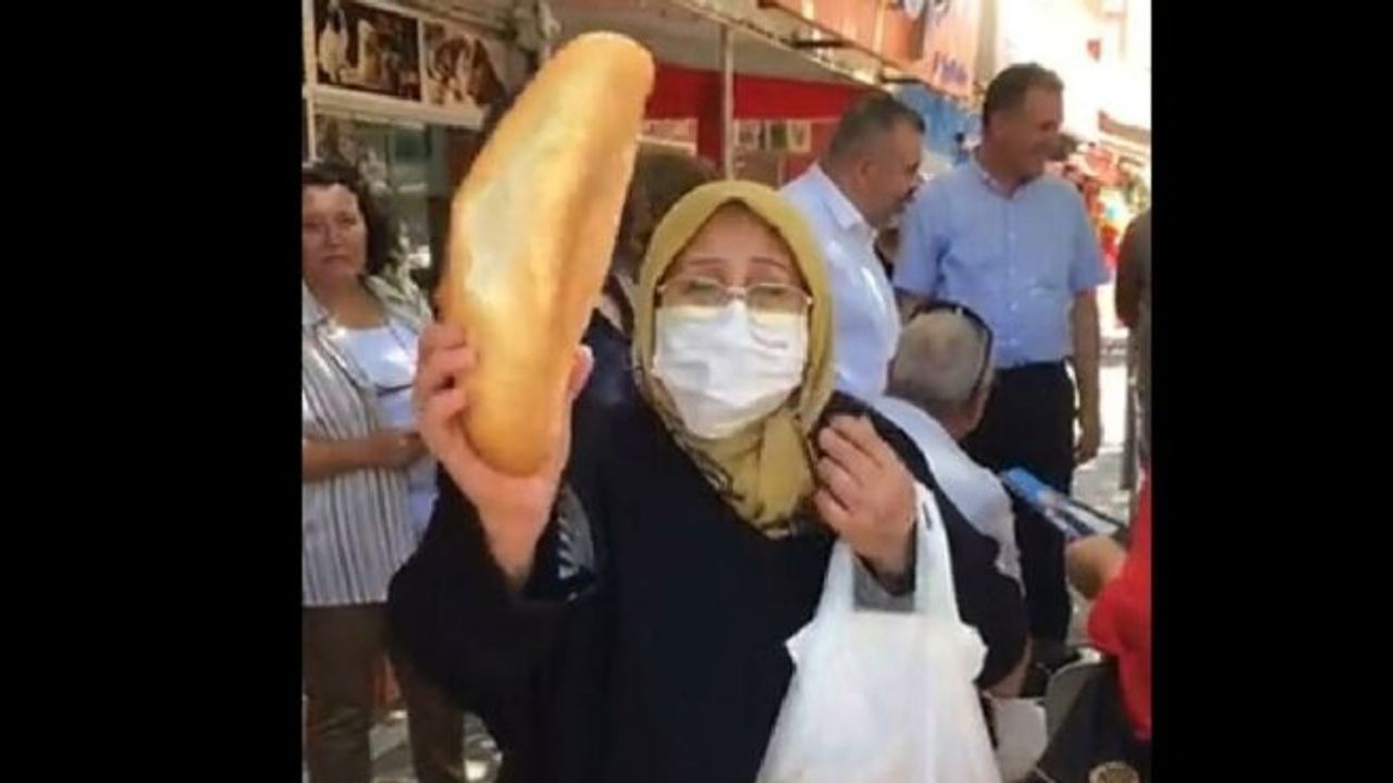 Yaşlı kadın böyle isyan etti: Ekmek 4 lira kim doyar bununla