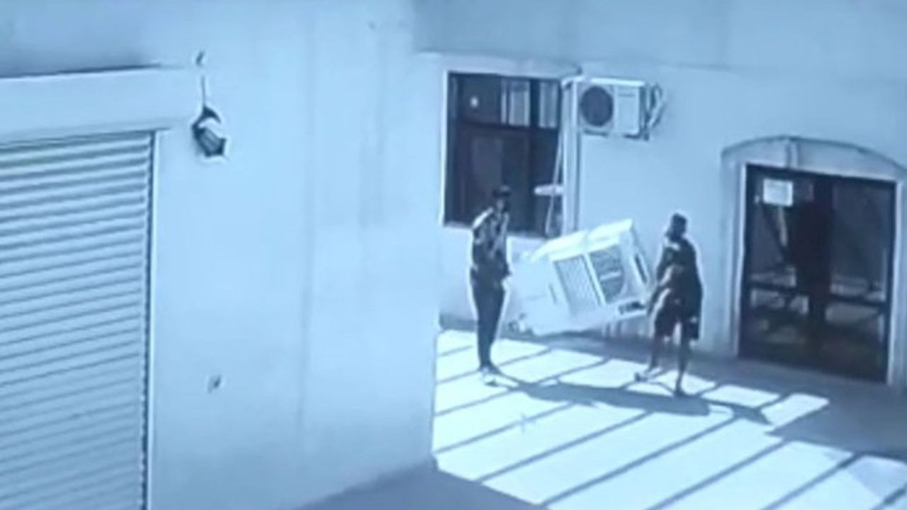 Taziye evinin klimasını çalan 2 kişi polis tarafından yakalandı