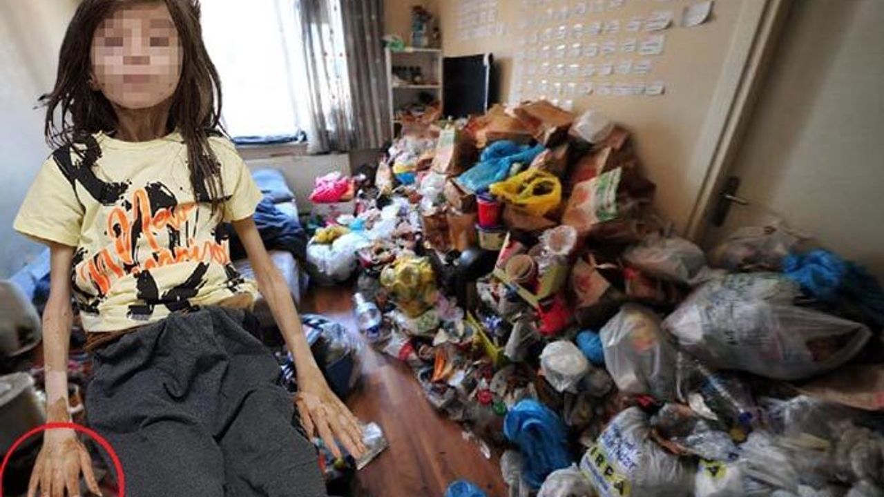 Boşaltılmak istenen çöp evde bir yıldır odada kilitli tutulan çocuk baygın bulundu