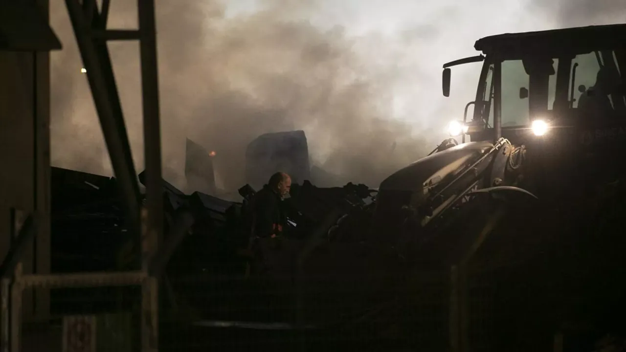 Ankara'da palet fabrikasında korkutan yangın