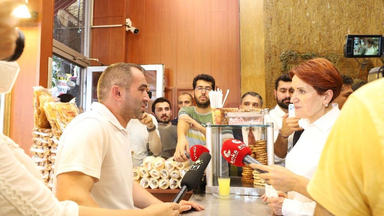 Meral Akşener'den esnaf ziyareti sırasında "İttifak bozulmasın birlik olsun" diyen vatandaşa yanıt
