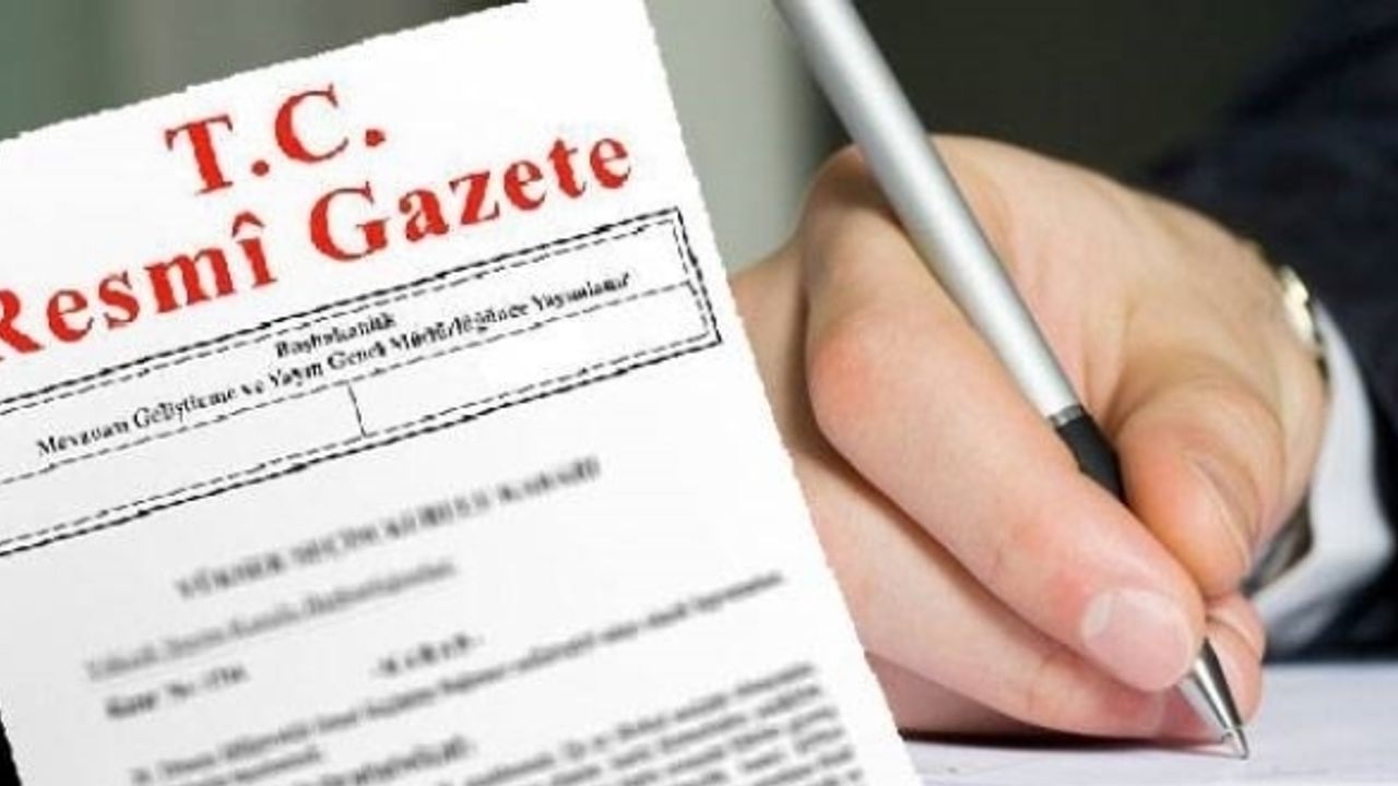3 Eylül tarihli atama kararları Resmi Gazete'de yayımlandı
