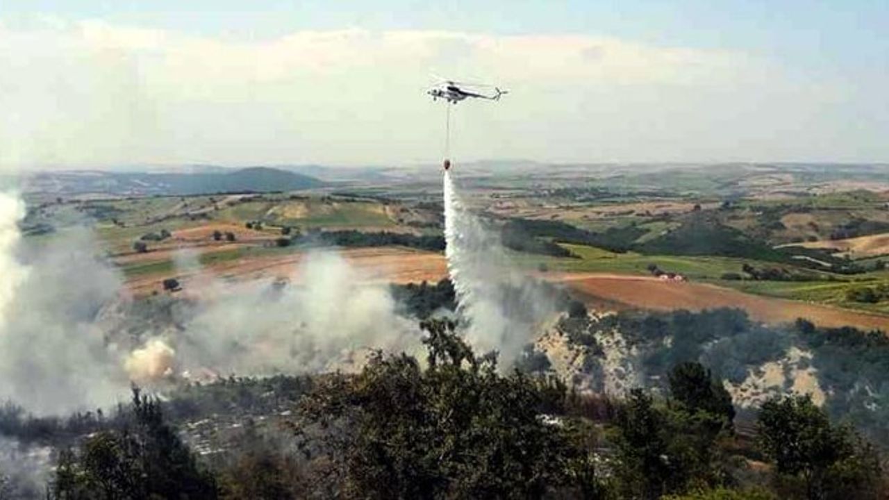 Marmaris'e yangın söndürmeye giden helikopter düştü: Ölü ve yaralılar var