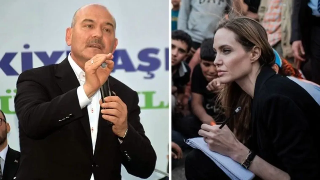 Bakan Soylu: 'Angelina Jolie'yi Suriye'ye gönderip vicdanlarını temizliyorlar'