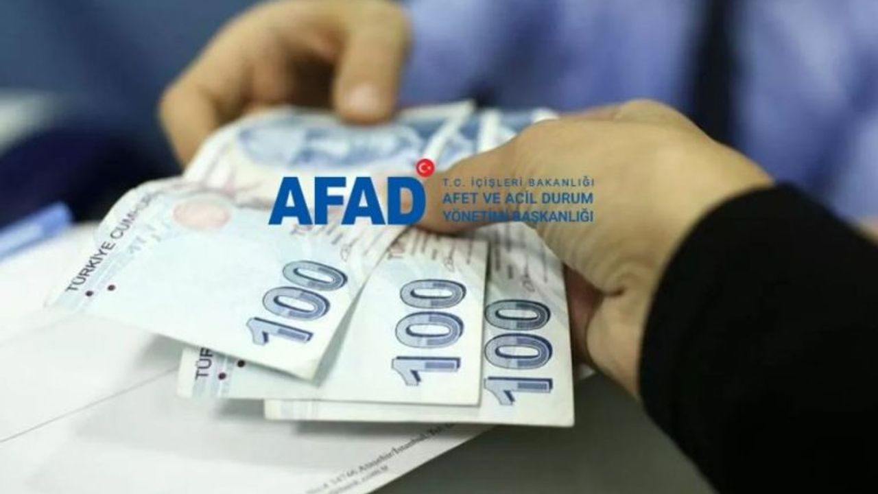 AFAD destek ödemelerinin başladığını duyurdu!