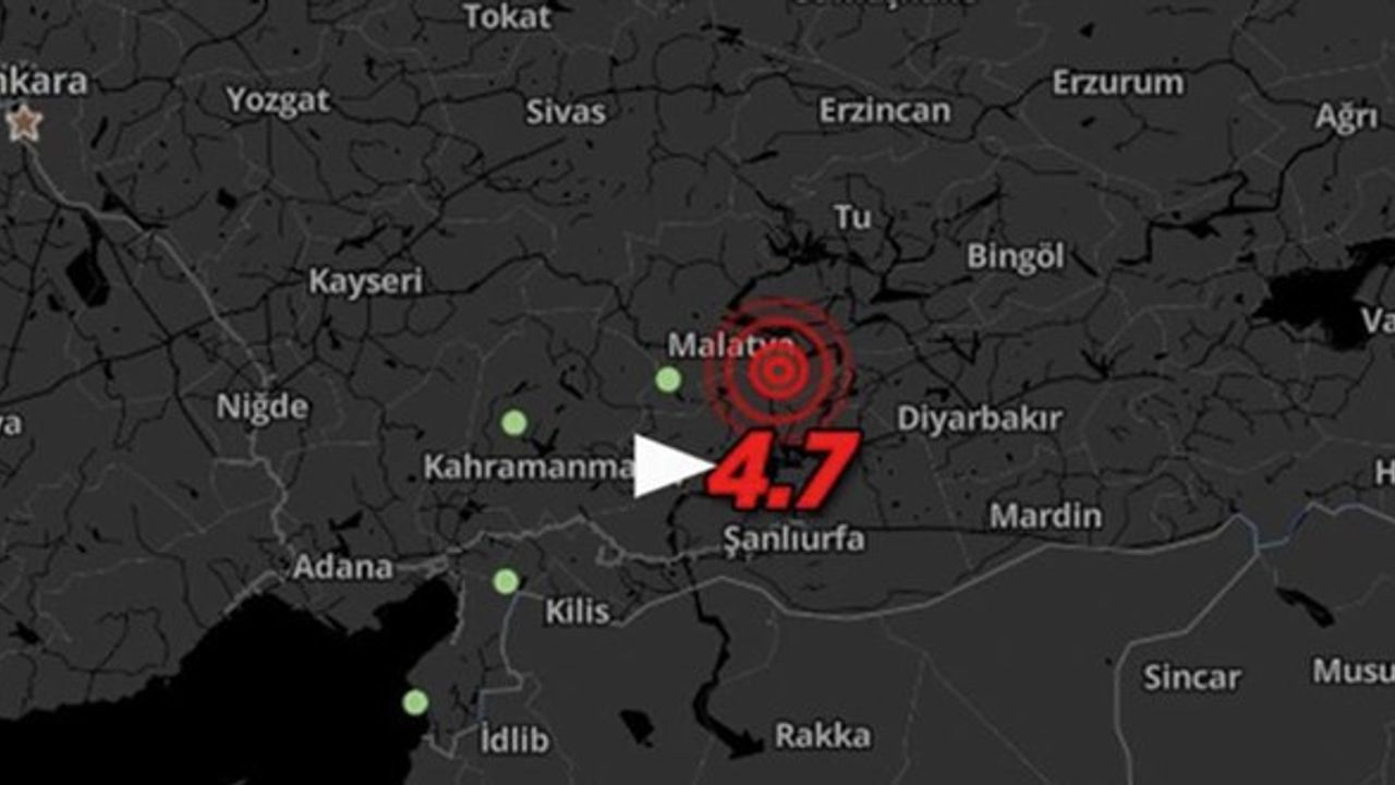Malatya ve Hatay'da deprem meydana geldi