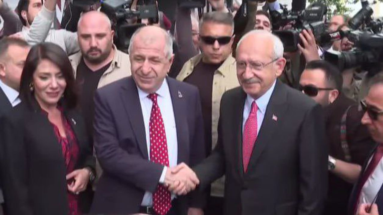 Kılıçdaroğlu, Zafer Partisi'nde: Ümit Özdağ kapıda karşıladı