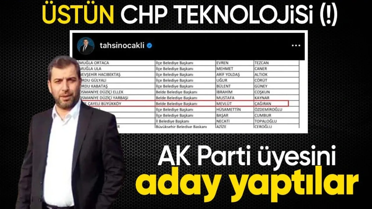 CHP Rize'de AK Parti'li ismi aday gösterdi! İtiraz gecikmedi