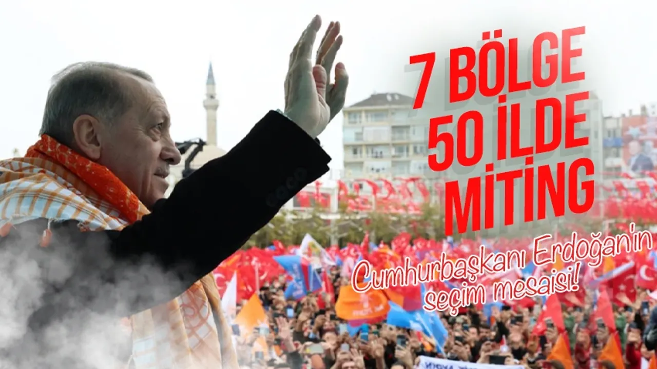Cumhurbaşkanı Erdoğan'ın yerel seçim mesaisi! 50 ilde miting yapacak