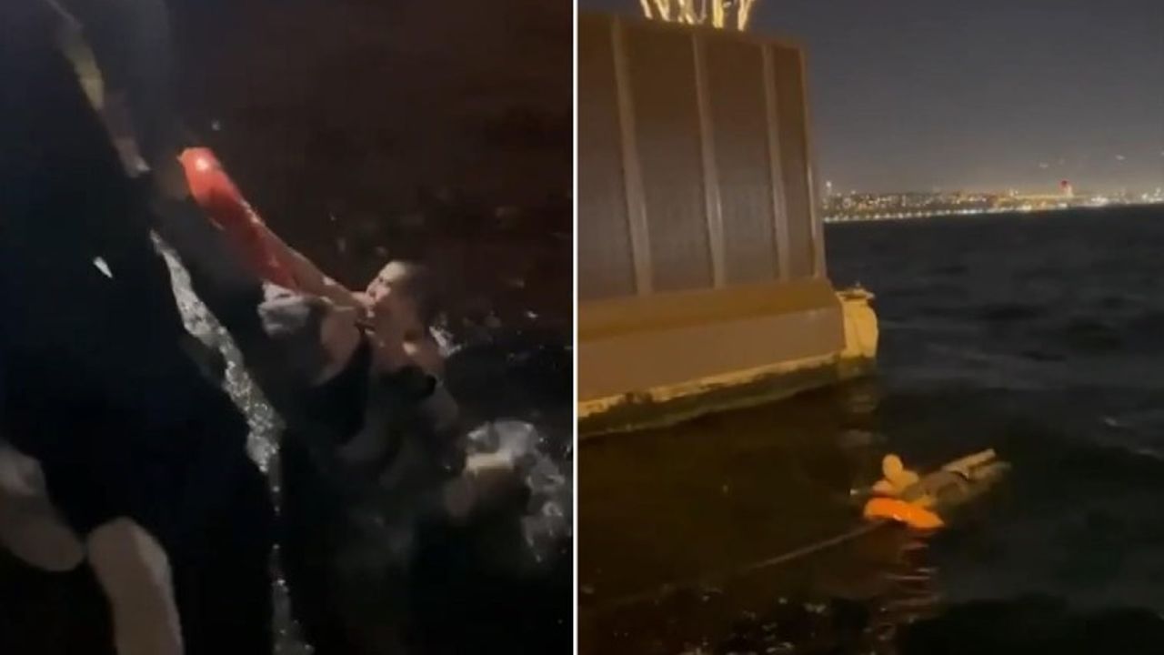 İstanbul'da Vapurdaki Bir Yolcu Denize Düştü!