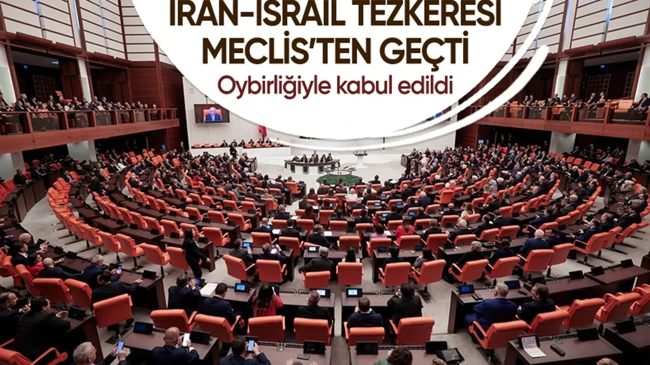 İsrail-İran Tezkeresi TBMM’de Oybirliğiyle Kabul Edildi