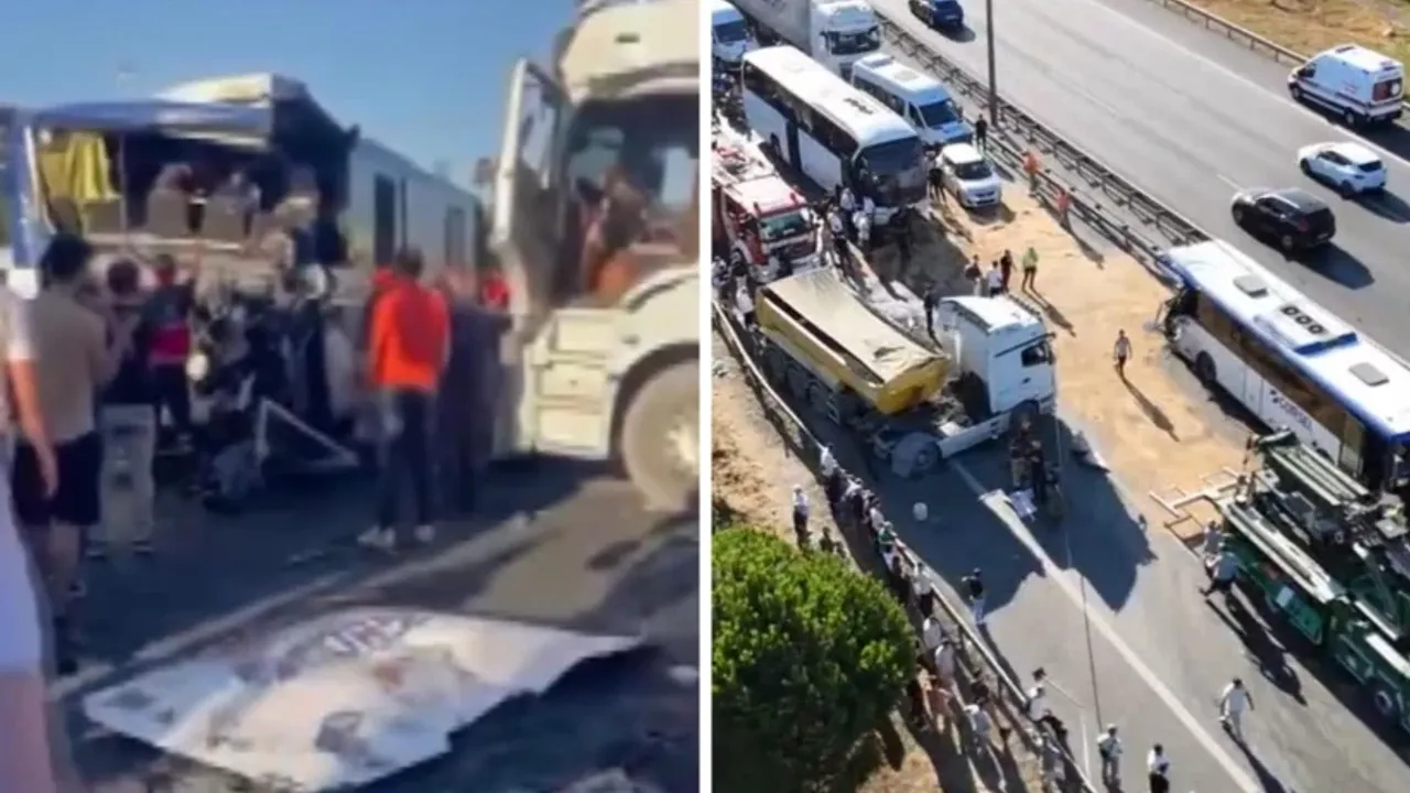 TEM’de 2 Otobüs ve 1 Kamyonun Karıştığı Zincirleme Kaza: 1 Ölü, 21 Yaralı