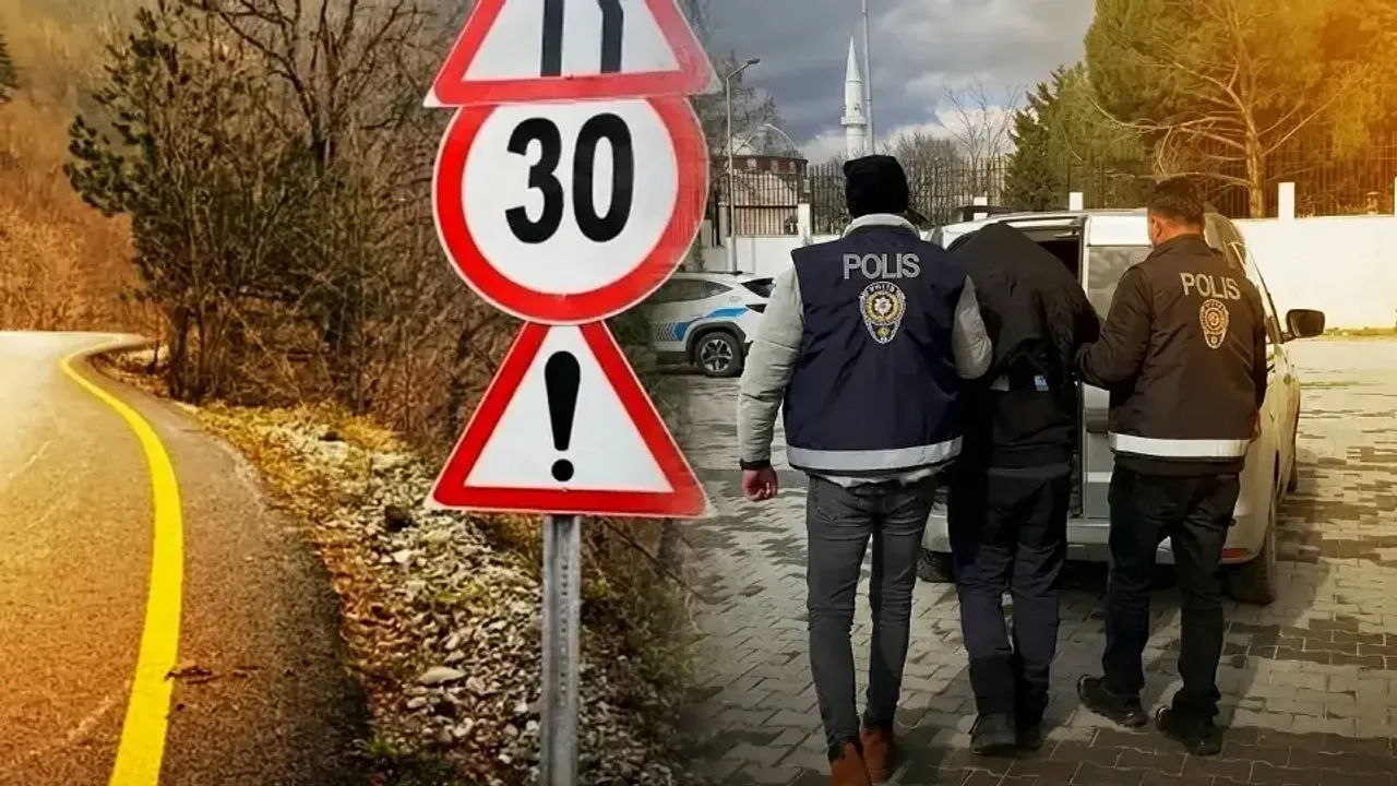 Trafik Tabelalarını ‘Paket Teslim Noktası’ Yaptı, Suçüstü Yakalandı