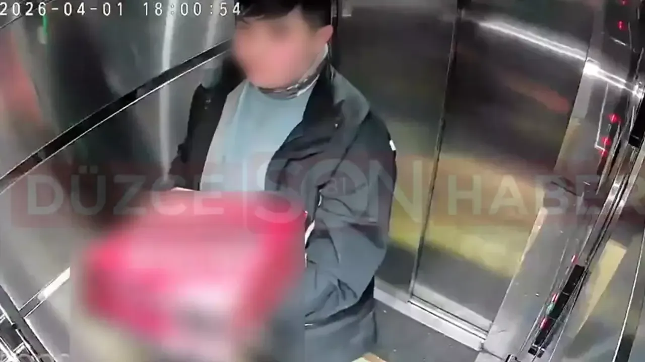 Düzce’de kurye skandalı! Önce promosyonu yedi, sonra tuvaletini yaptı