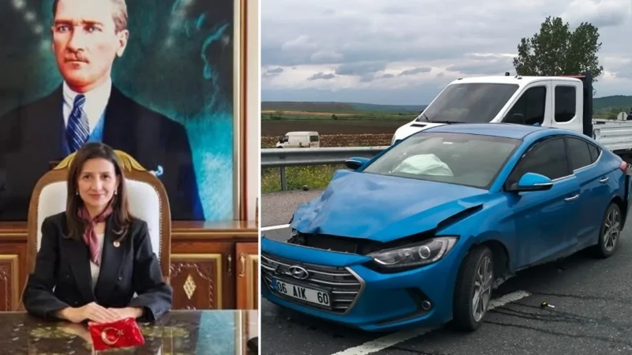 Enez Kaymakamı Merve Ayık trafik kazası geçirdi