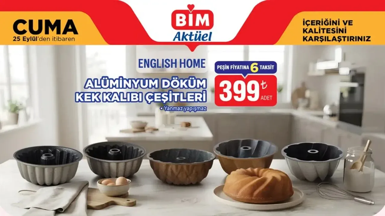 BİM 25 Eylül 2026 Cuma Aktüel Ürünler Kataloğu Yayımda!