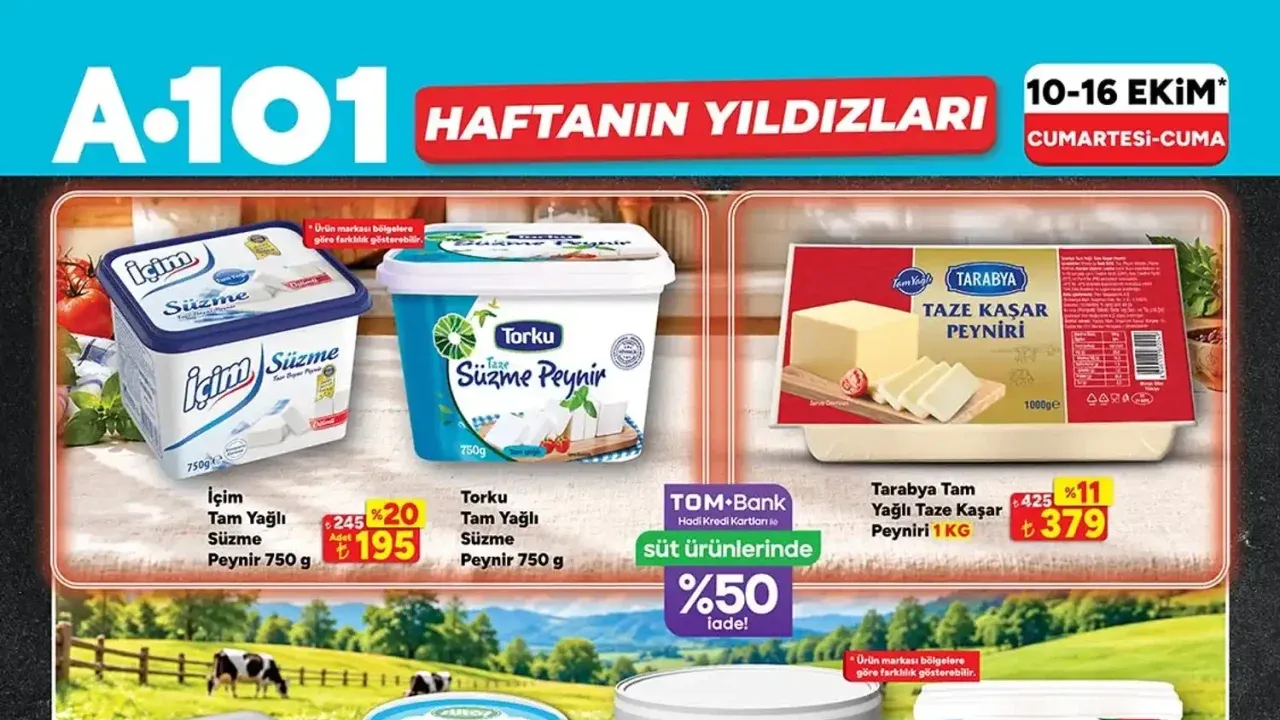 A101 1 Yüzde 50 İndirimli 10 Ekim 2026 Cumartesi Aktüel Ürünler Kataloğu Yayımda!