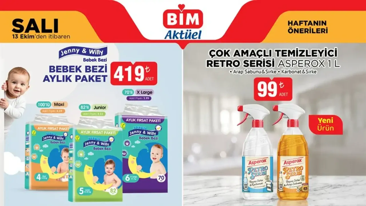 BİM 13 Ekim 2026 Salı Aktüel Ürünler Kataloğu Yayımda!