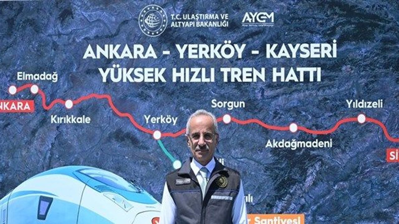 Ulaştırma Bakanlığı duyurdu: Ankara-Kayseri arası 1 saat 45 dakikaya iniyor