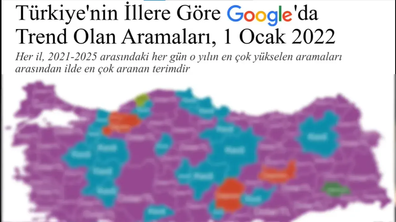 "Son 5 yılda" Türkiye'nin Google aramaları böyle değişti