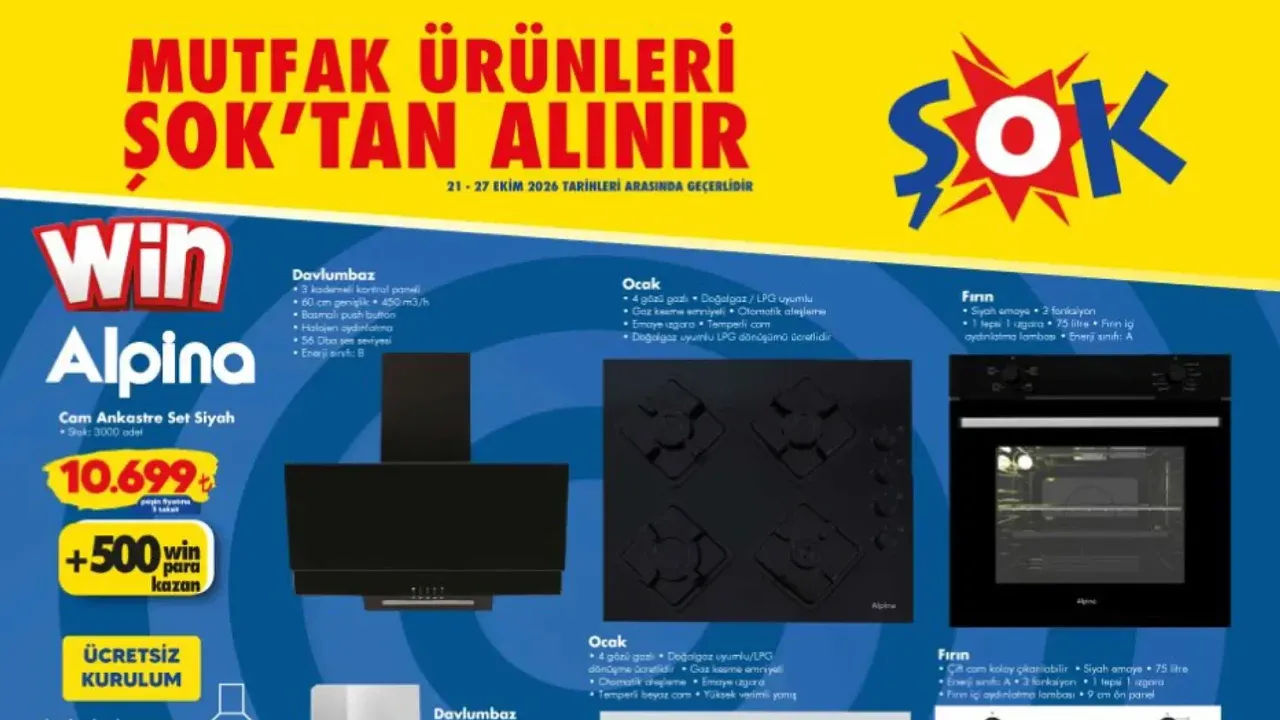 ŞOK 21 Ekim 2026 Çarşamba Fırsatları Aktüel Ürünler Kataloğu Yayımda!
