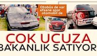 Bakanlık satışa çıkardı! Çok ucuza efsane spor otomobil de var otobüs de