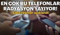 En çok bu telefonlar radyasyon yayıyor!