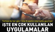 Türkiye’de her gün 1 kişi 8 saatini internette geçiriyor! İşte en çok kullanılan uygulamalar