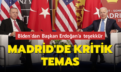 Biden'dan Cumhurbaşkanı Erdoğana teşekkür.
