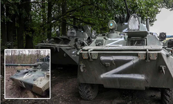 Zırhlı araçlar ve tanklarda işgalin simgesi Z ve V sembolleri dikkat çekti!
