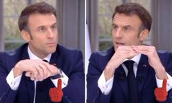 Fransa yangın yerine döndü! Macron alım gücüyle ilgili soruyu yanıtlarken kolundaki lüks saati çıkardı