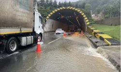 Bolu Dağı Tüneli'nde su baskını! Tünel trafiğe kapatıldı