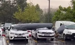 Ankara'da Uçak Yakıt Tankı Parçası Otoparka Düştü: 3 Araç Hasar Gördü