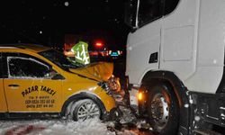 Kars'ta yoğun kar yağışı kazaya neden oldu: 1 ölü, 3 yaralı