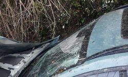 Otomobil takla attı, ilçe Milli Eğitim Müdürü ve Nüfus Müdürlüğü şefi yaralandı