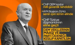 MHP Lideri Devlet Bahçeli açıklamalarda bulundu! CHP DEM kadar milli güvenlik tehdididir