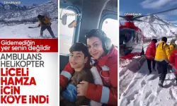 Diyarbakır'daki hasta çocuk helikopter ambulansla hastaneye ulaştırıldı